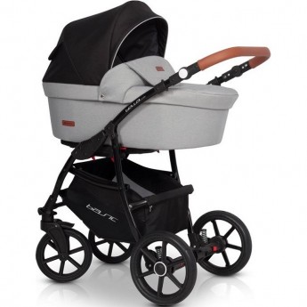 Коляска 3 в 1 RIKO BASIC BELLA LUX 02 серый